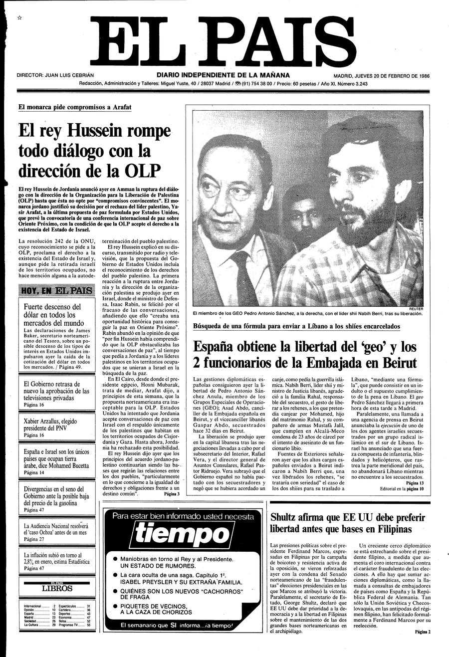 20 de Febrero de 1986