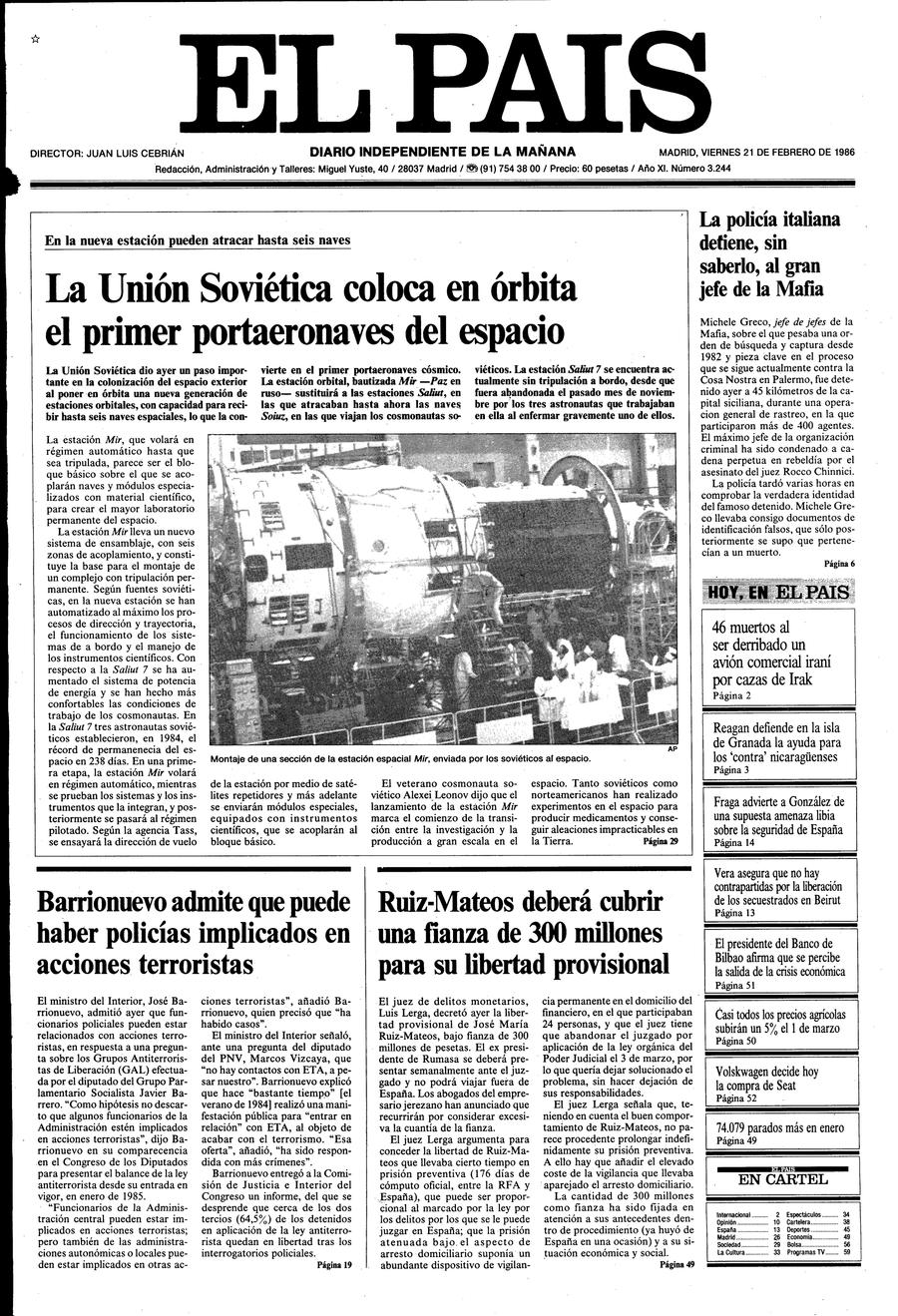 21 de Febrero de 1986