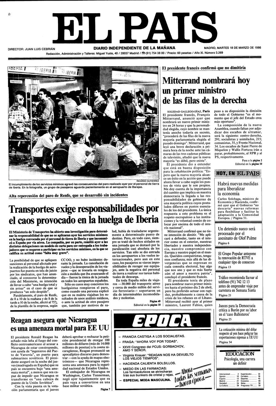18 de Marzo de 1986