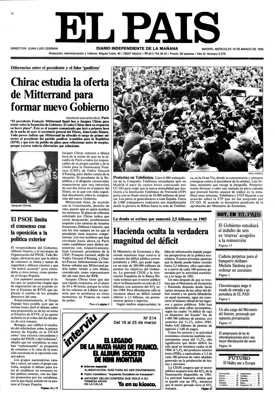 19 de Marzo de 1986