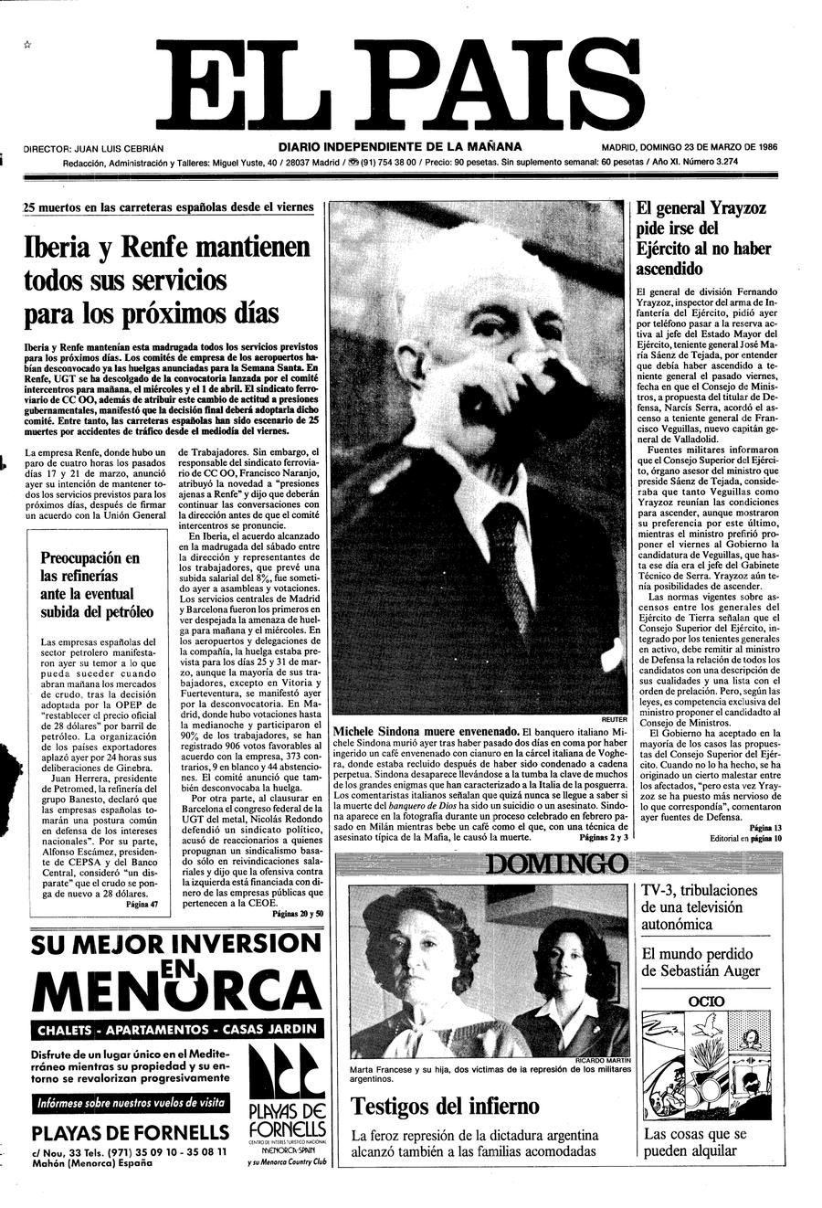 23 de Marzo de 1986