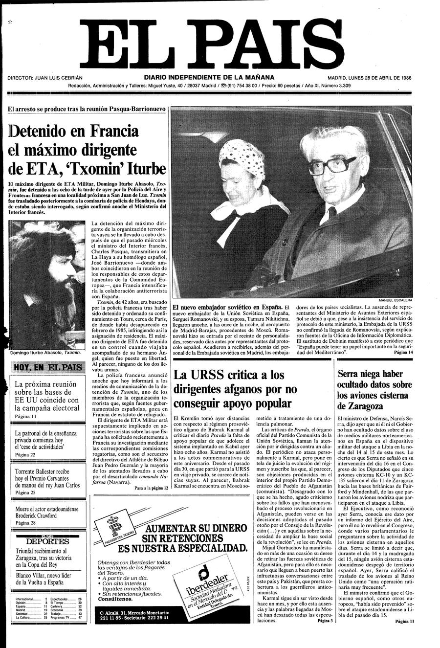 28 de Abril de 1986