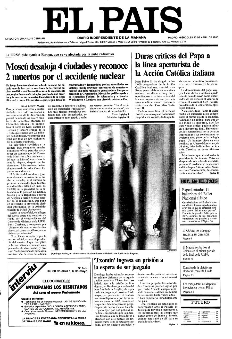 30 de Abril de 1986