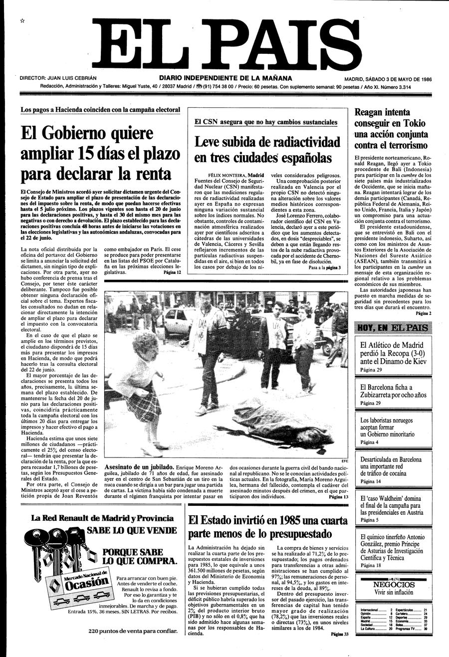 3 de Mayo de 1986