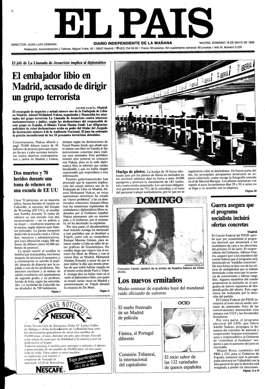 18 de Mayo de 1986