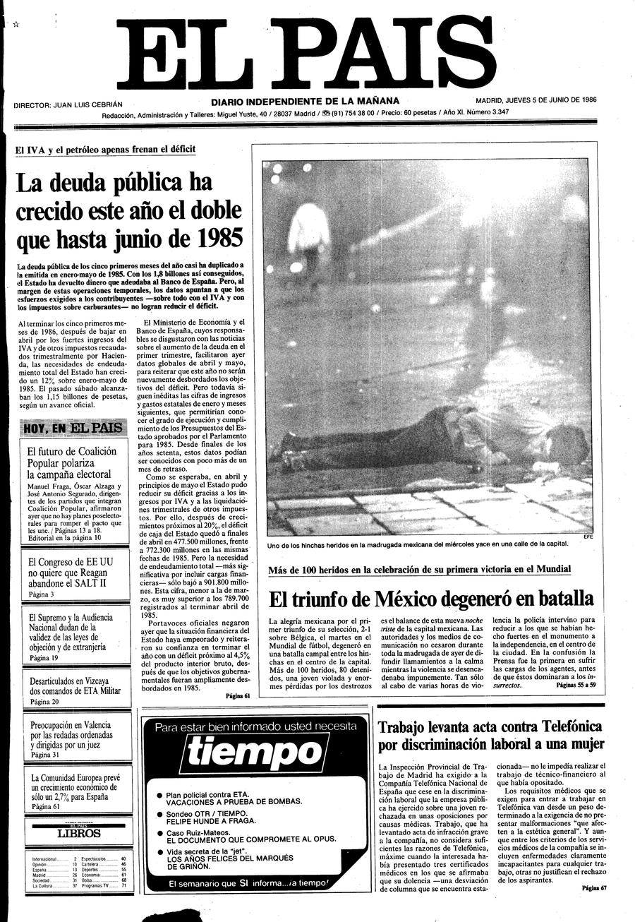 5 de Junio de 1986