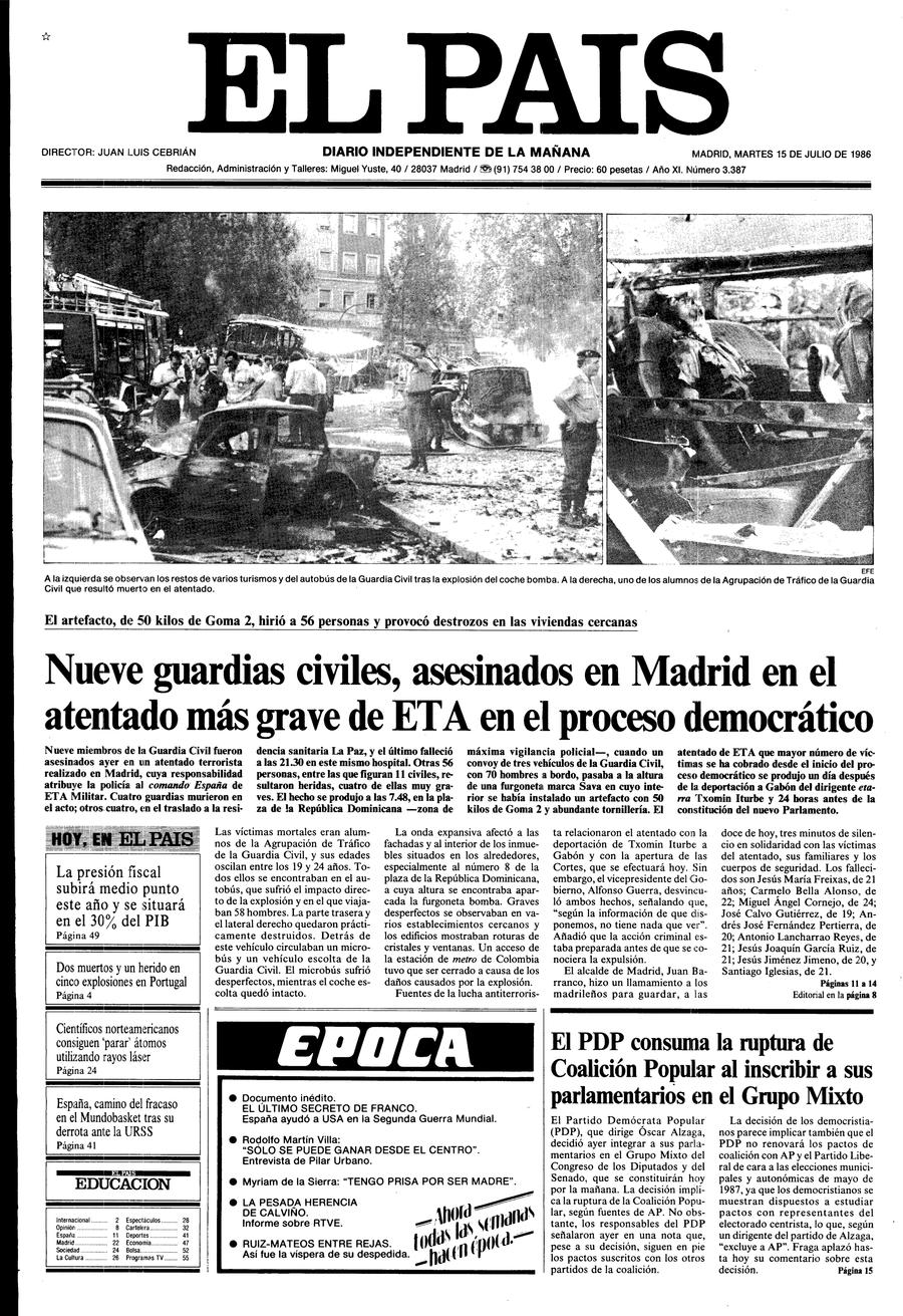 15 de Julio de 1986