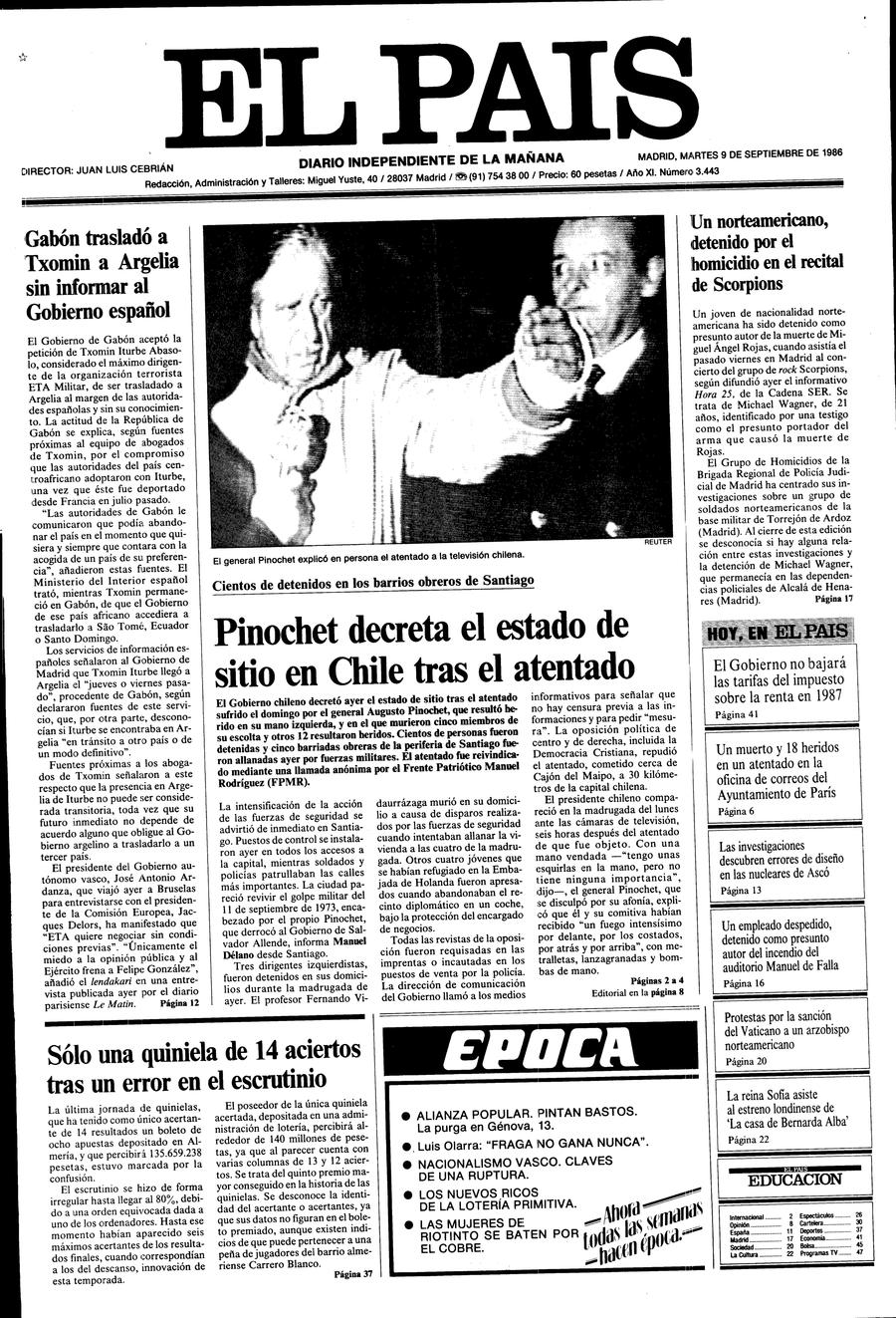9 de Septiembre de 1986