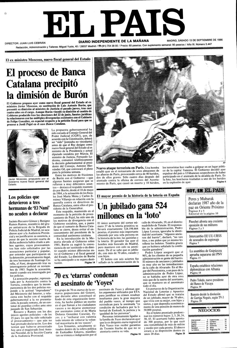13 de Septiembre de 1986