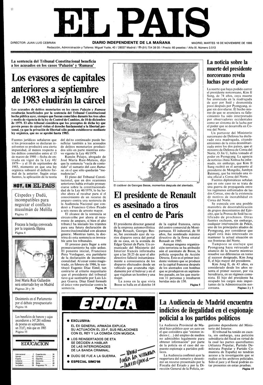 18 de Noviembre de 1986