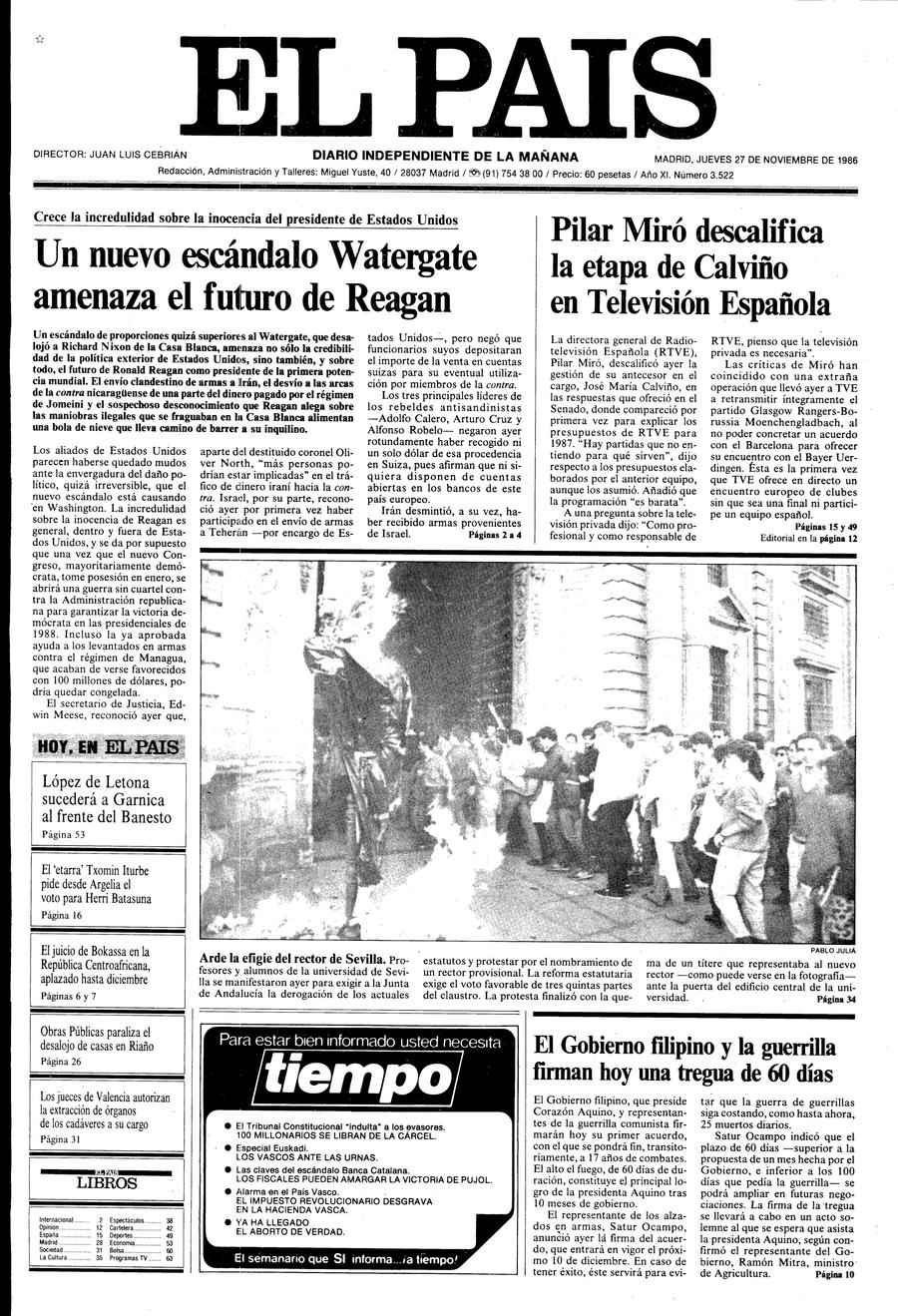 27 de Noviembre de 1986