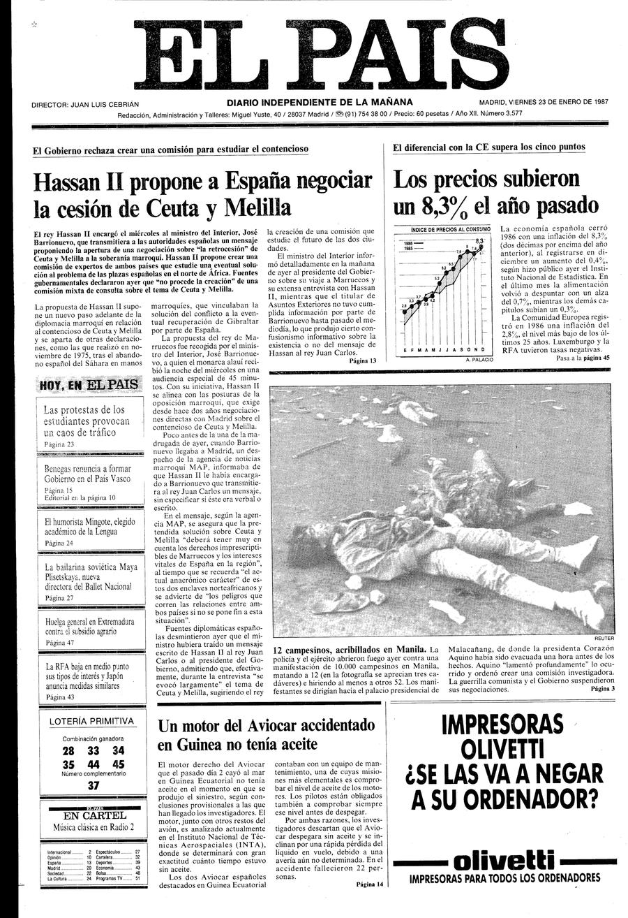 23 enero 1987