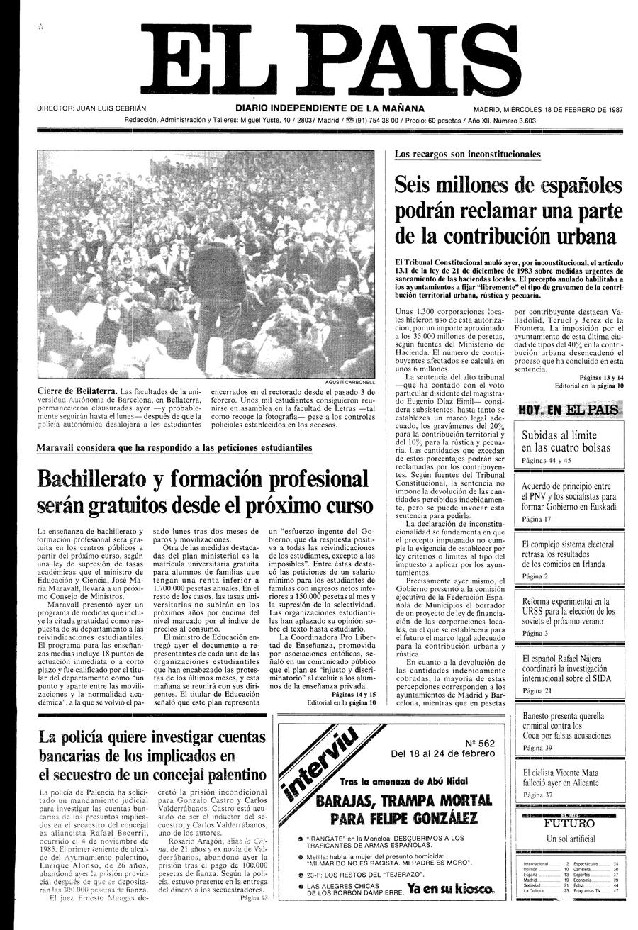 18 de Febrero de 1987