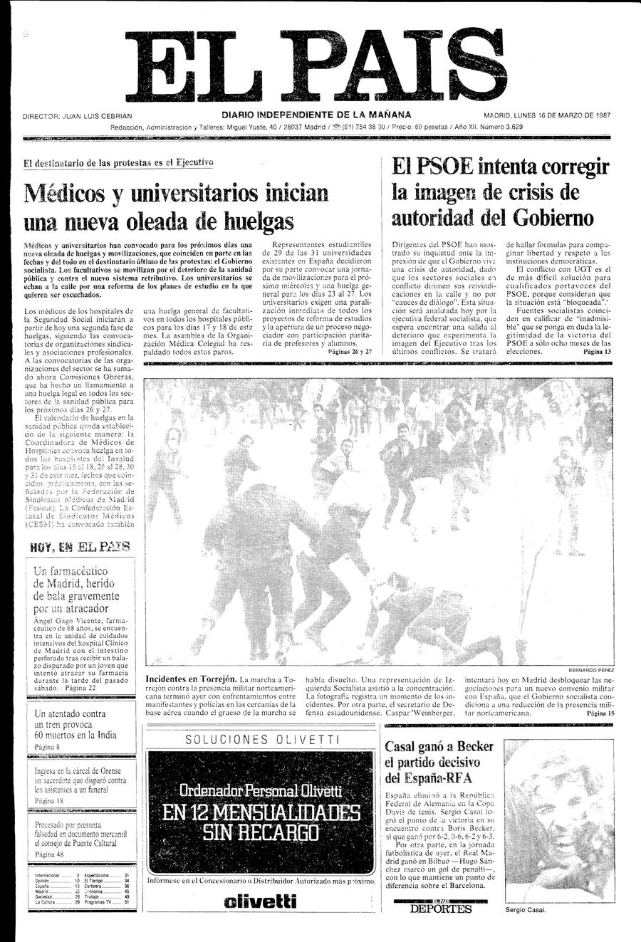 16 de Marzo de 1987