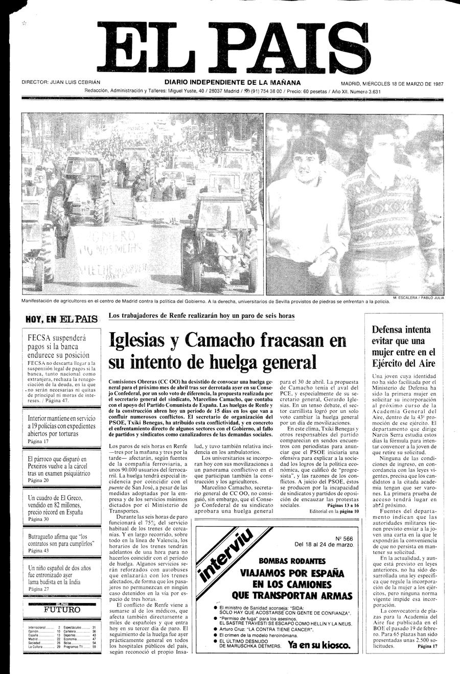 18 de Marzo de 1987