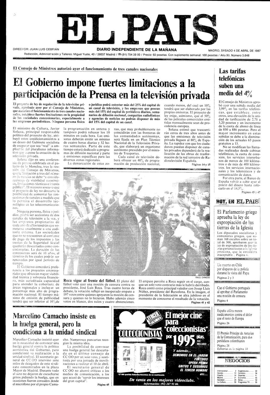 4 de Abril de 1987