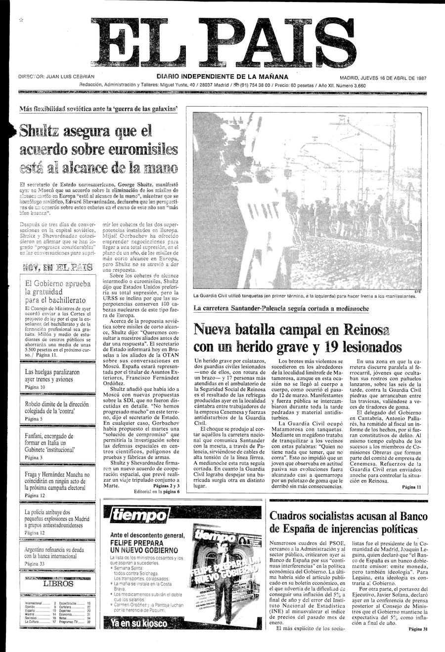 16 de Abril de 1987