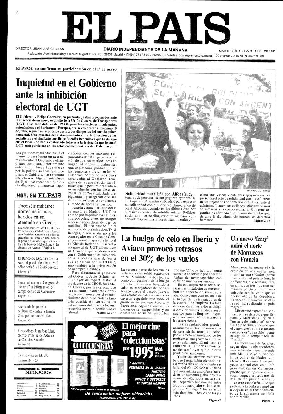 25 de Abril de 1987