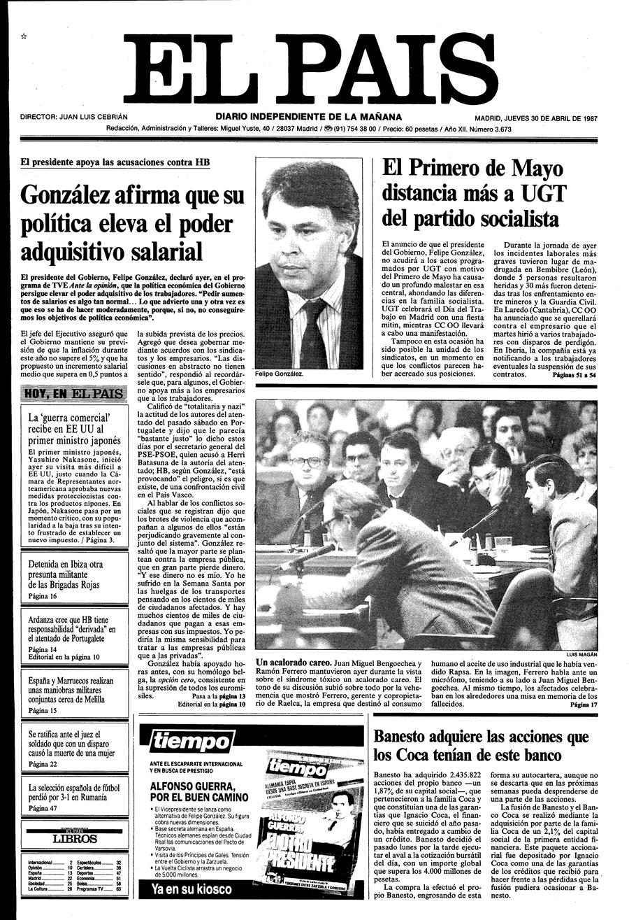 30 de Abril de 1987