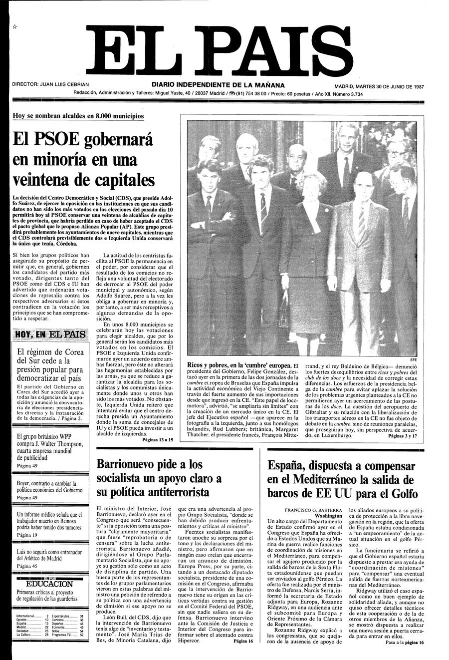 30 de Junio de 1987