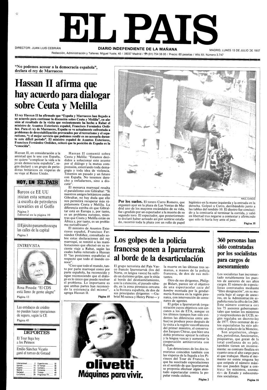 13 de Julio de 1987
