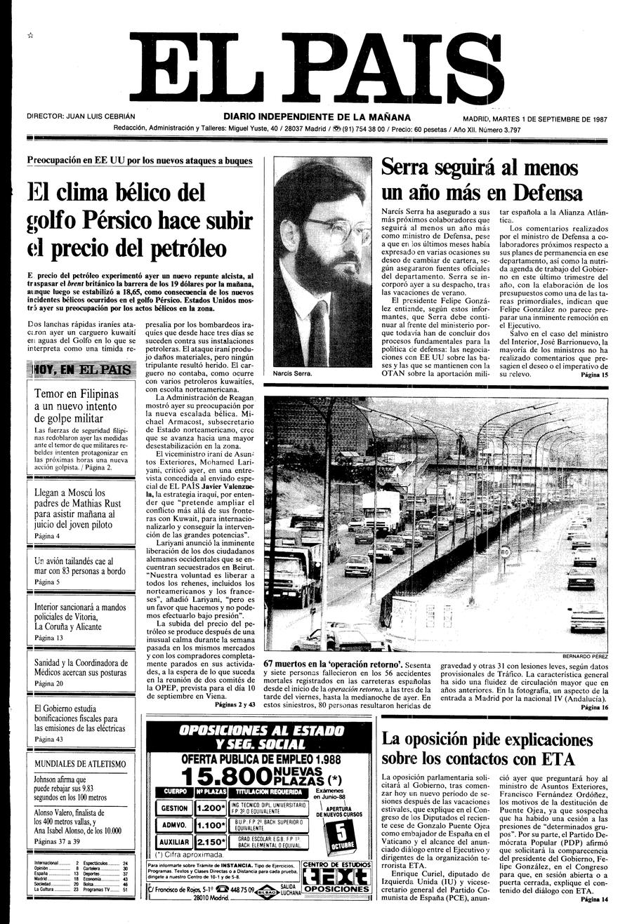 1 de Septiembre de 1987