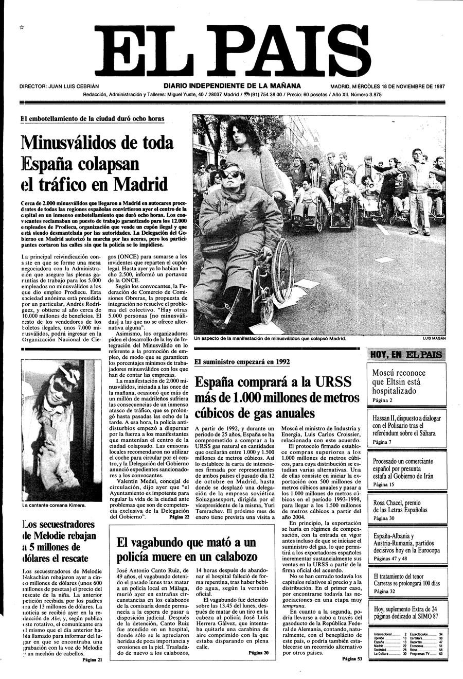 18 de Noviembre de 1987