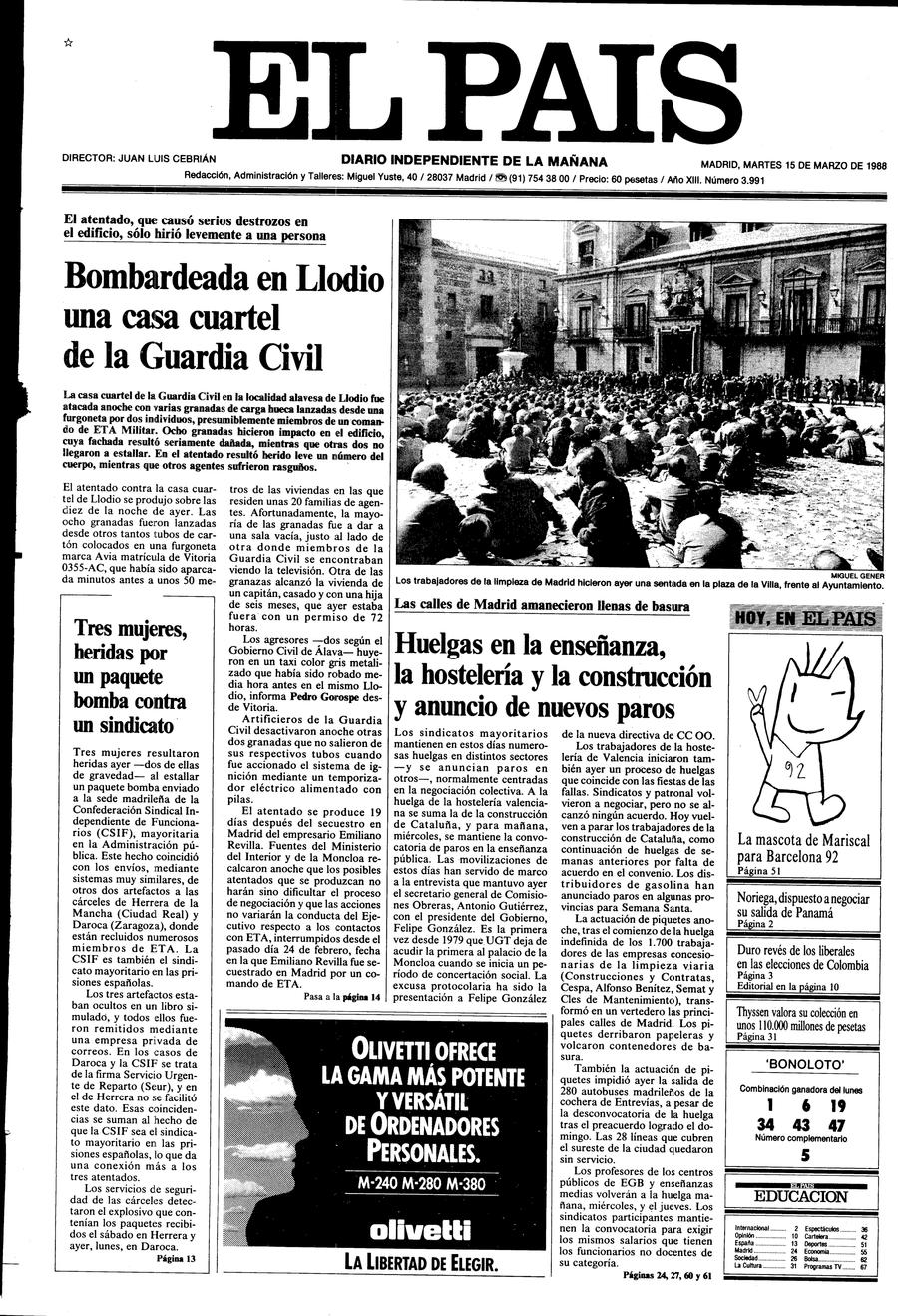 15 de Marzo de 1988