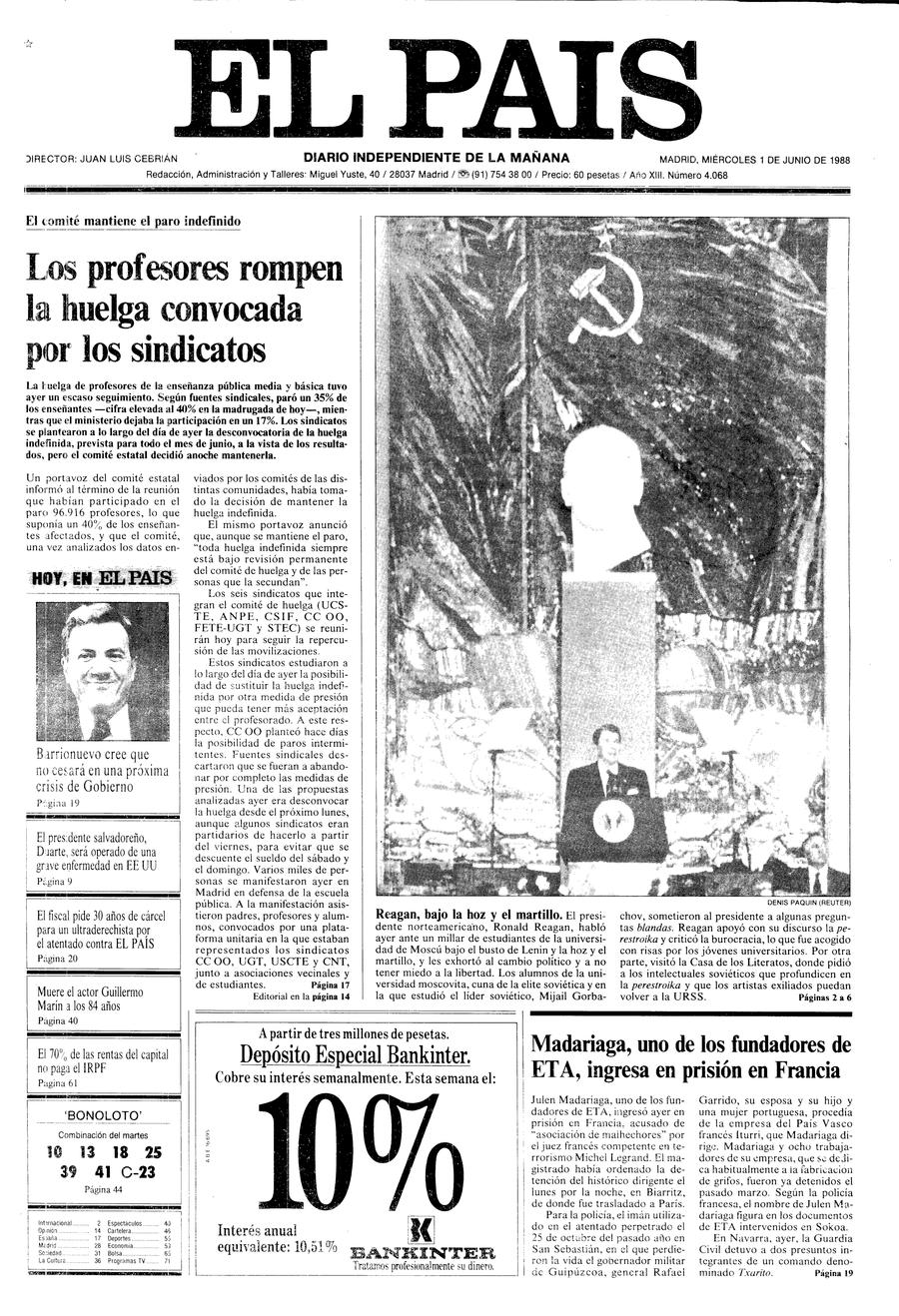 1 de Junio de 1988