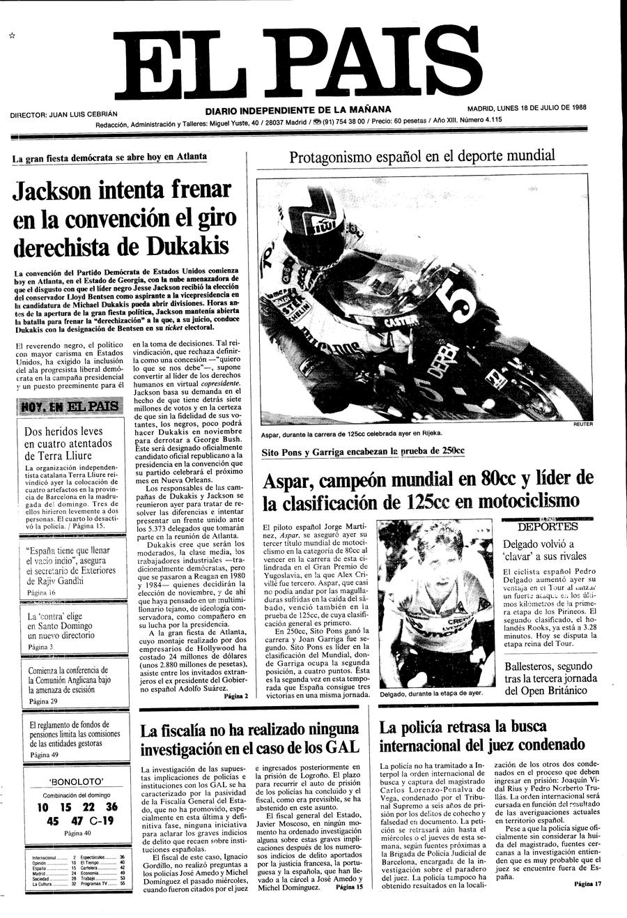 18 de Julio de 1988