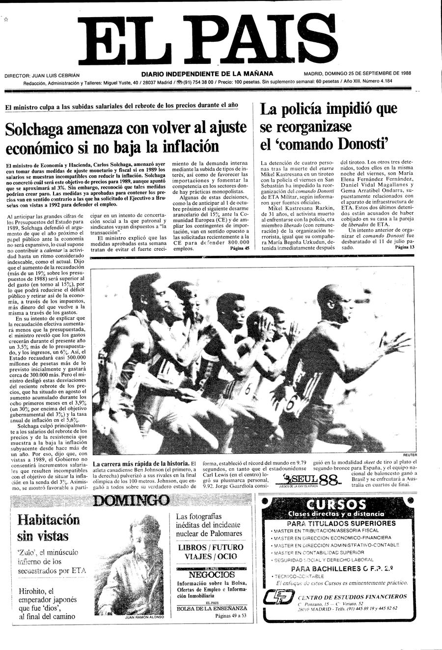 25 de Septiembre de 1988