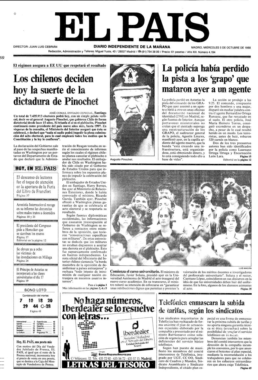 5 de Octubre de 1988