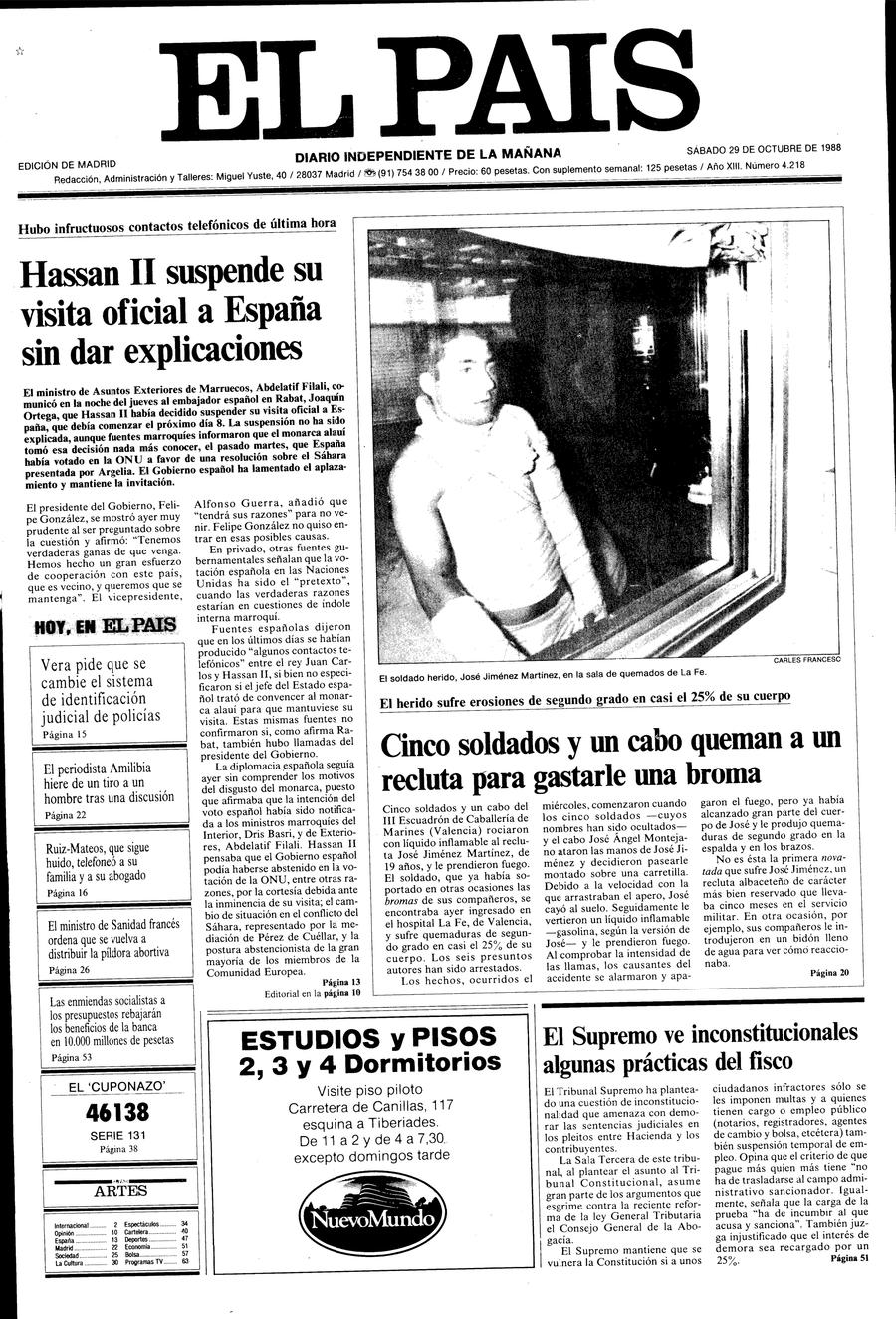29 de Octubre de 1988