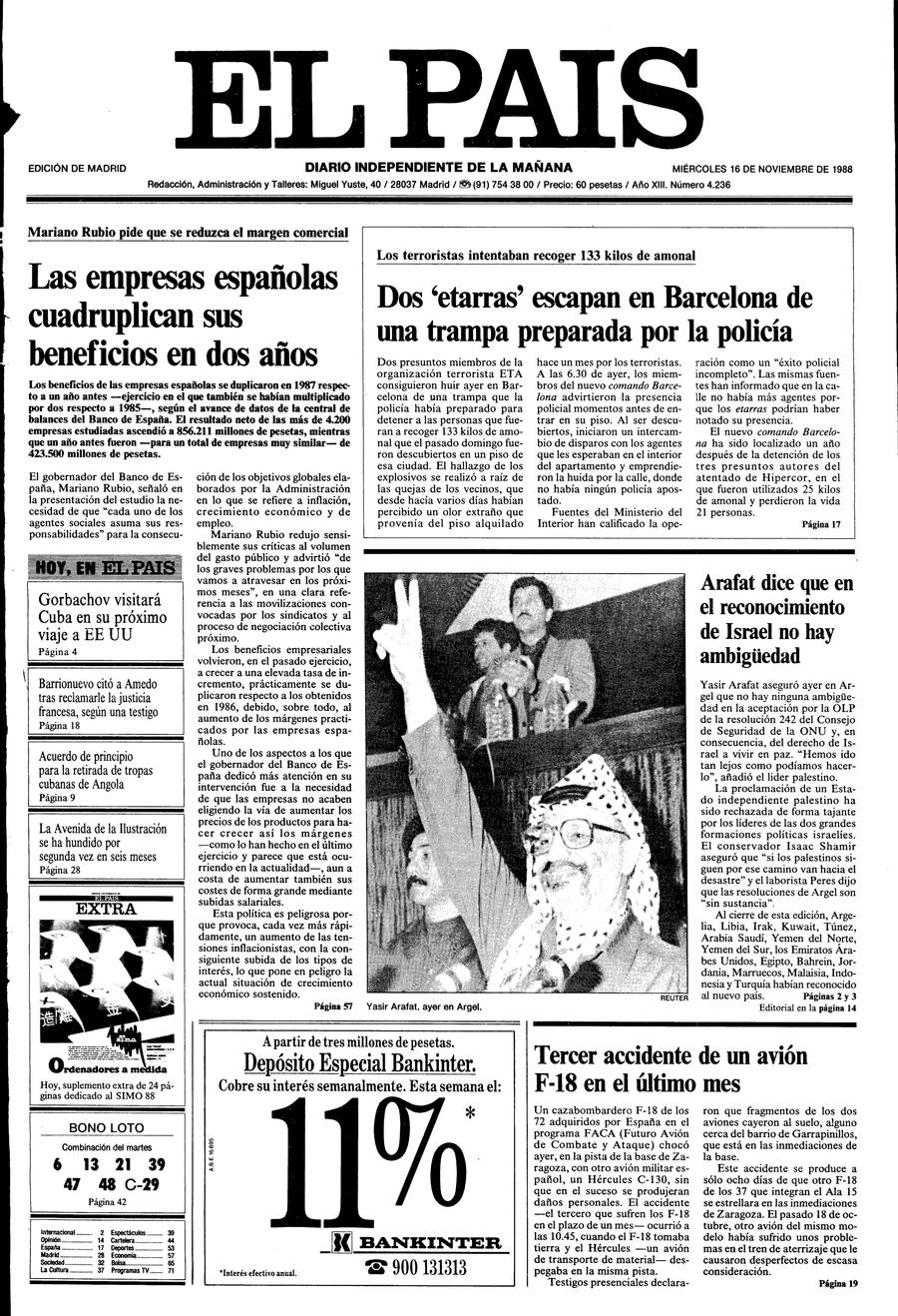 16 de Noviembre de 1988