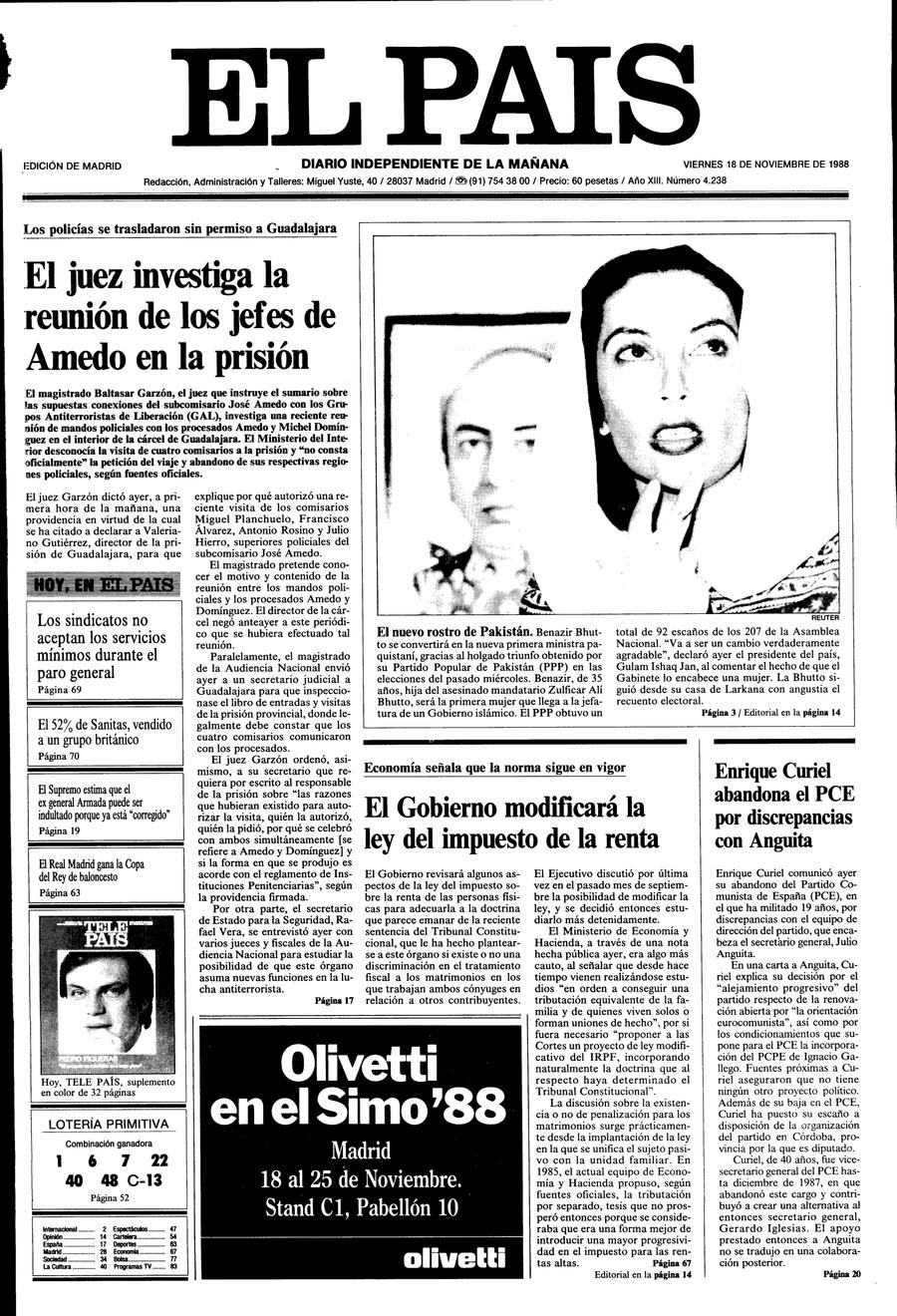 18 de Noviembre de 1988