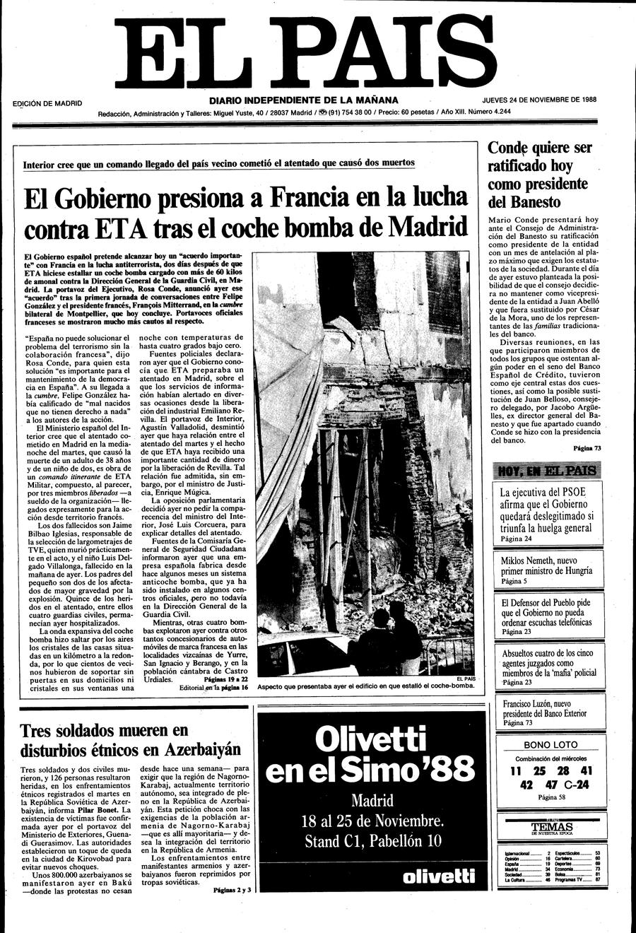 24 de Noviembre de 1988