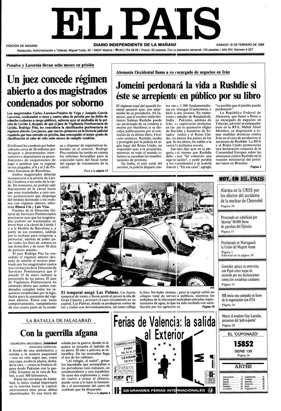 18 de Febrero de 1989