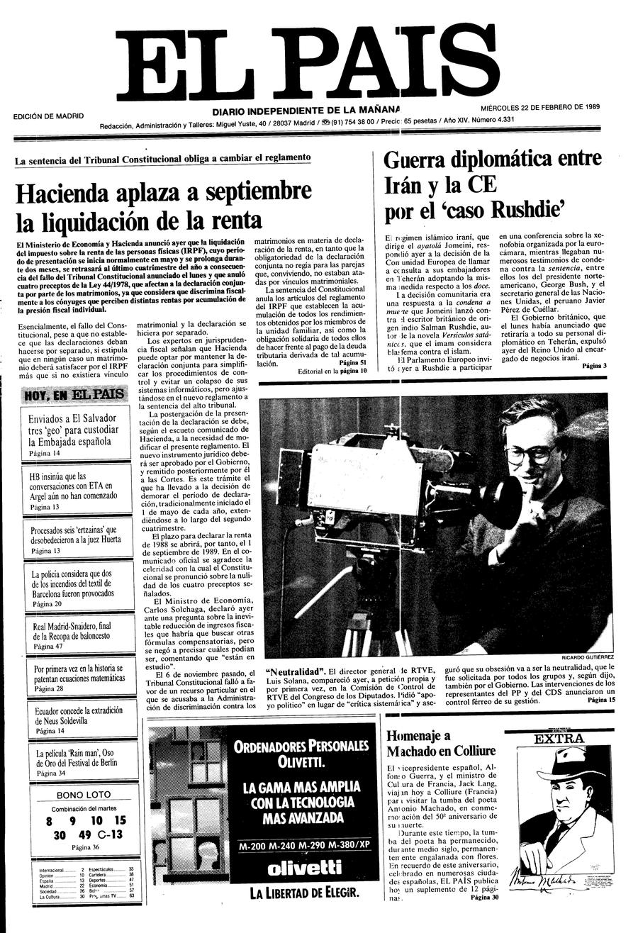 22 de Febrero de 1989