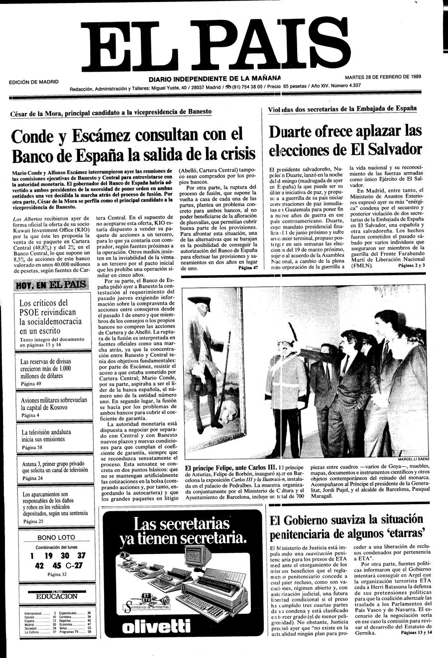 28 de Febrero de 1989