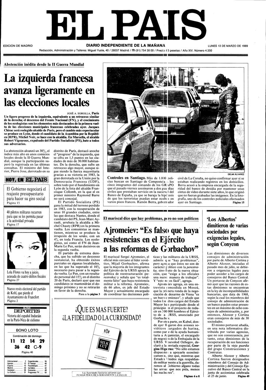 13 de Marzo de 1989