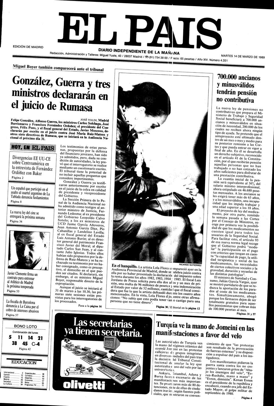 14 de Marzo de 1989