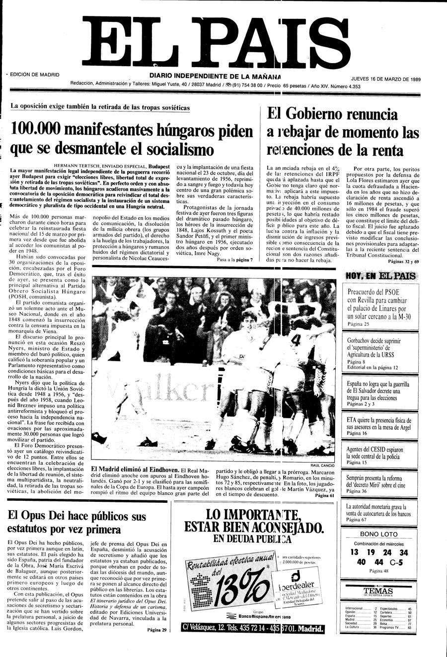 16 de Marzo de 1989