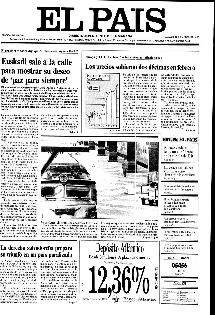 18 de Marzo de 1989
