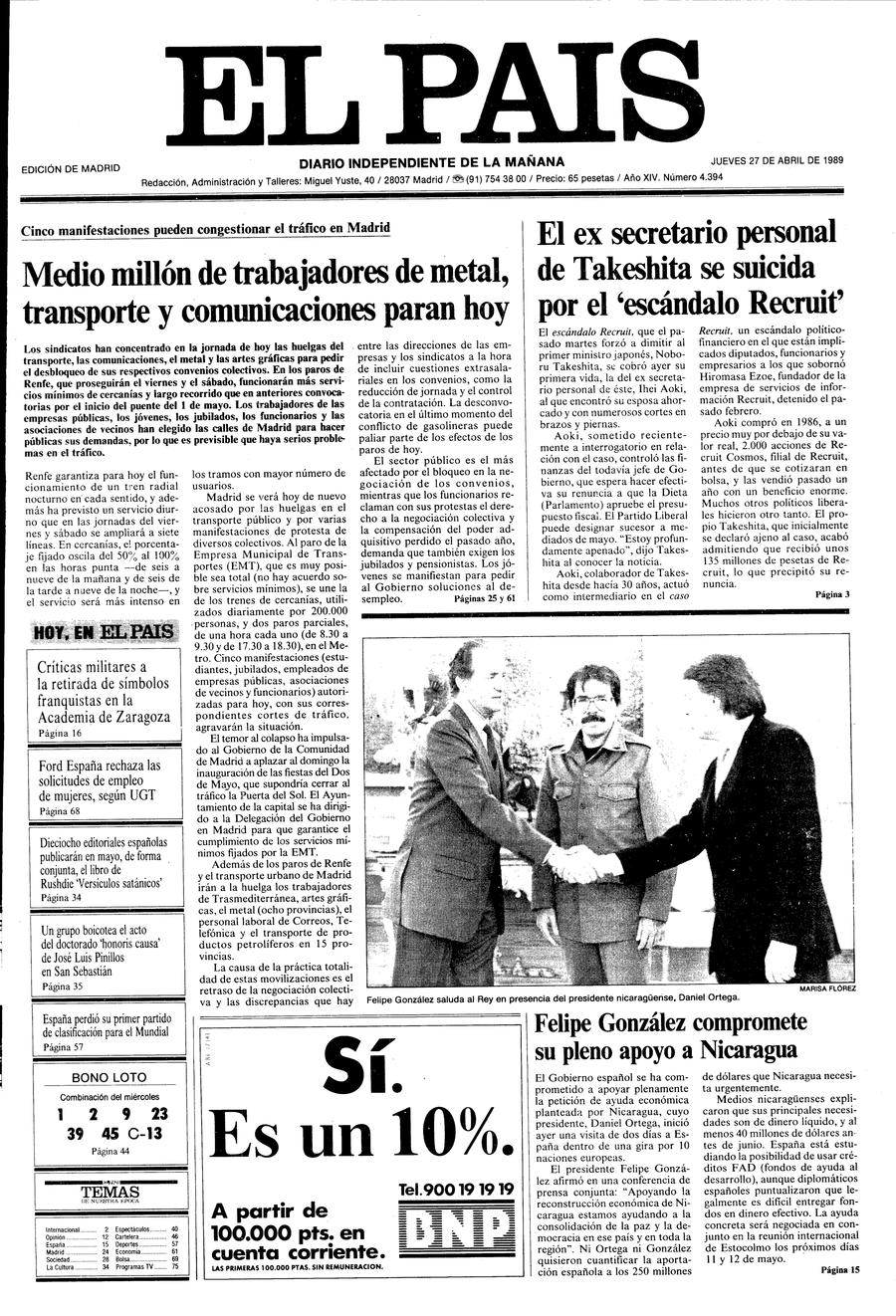 27 de Abril de 1989