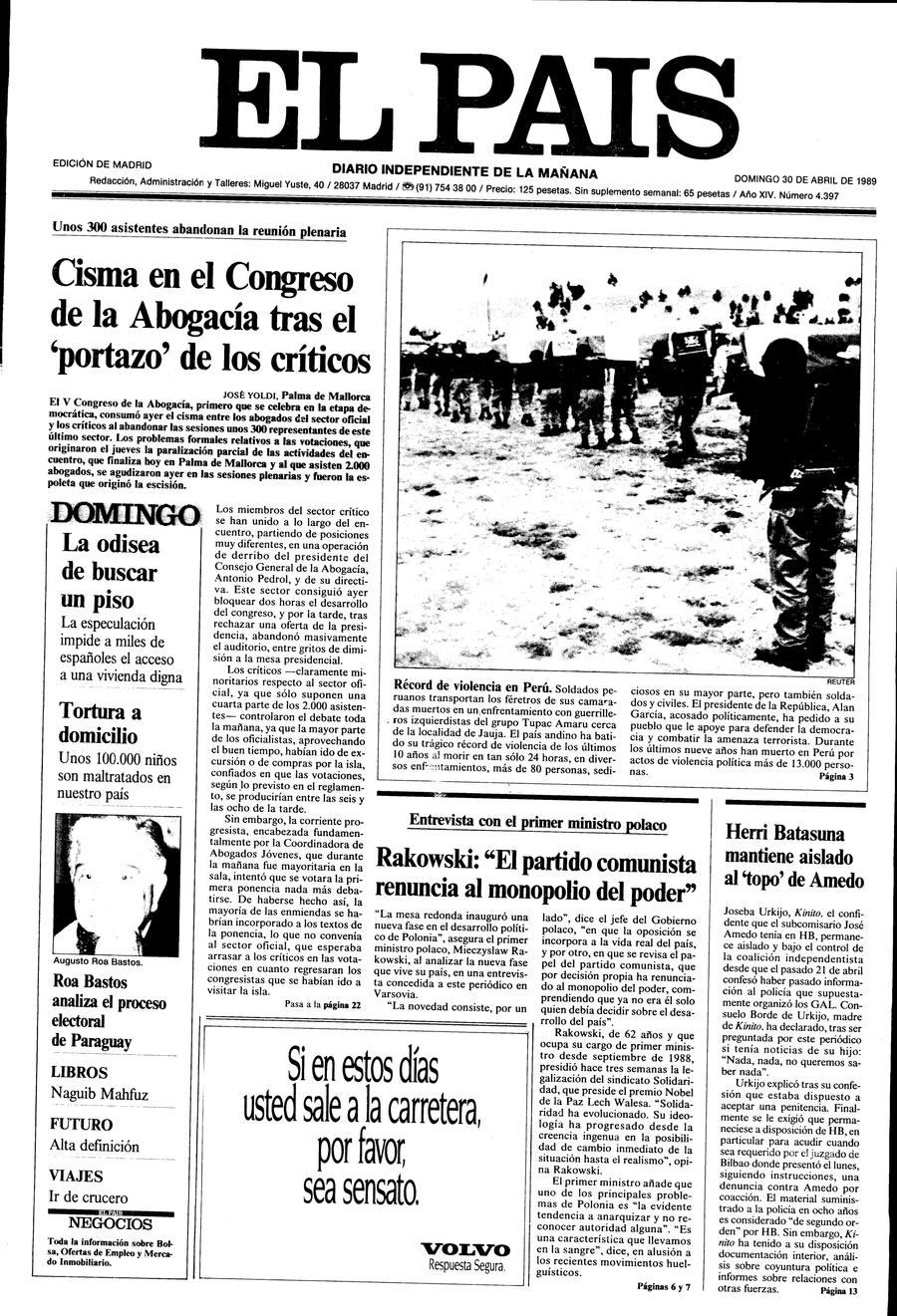30 de Abril de 1989