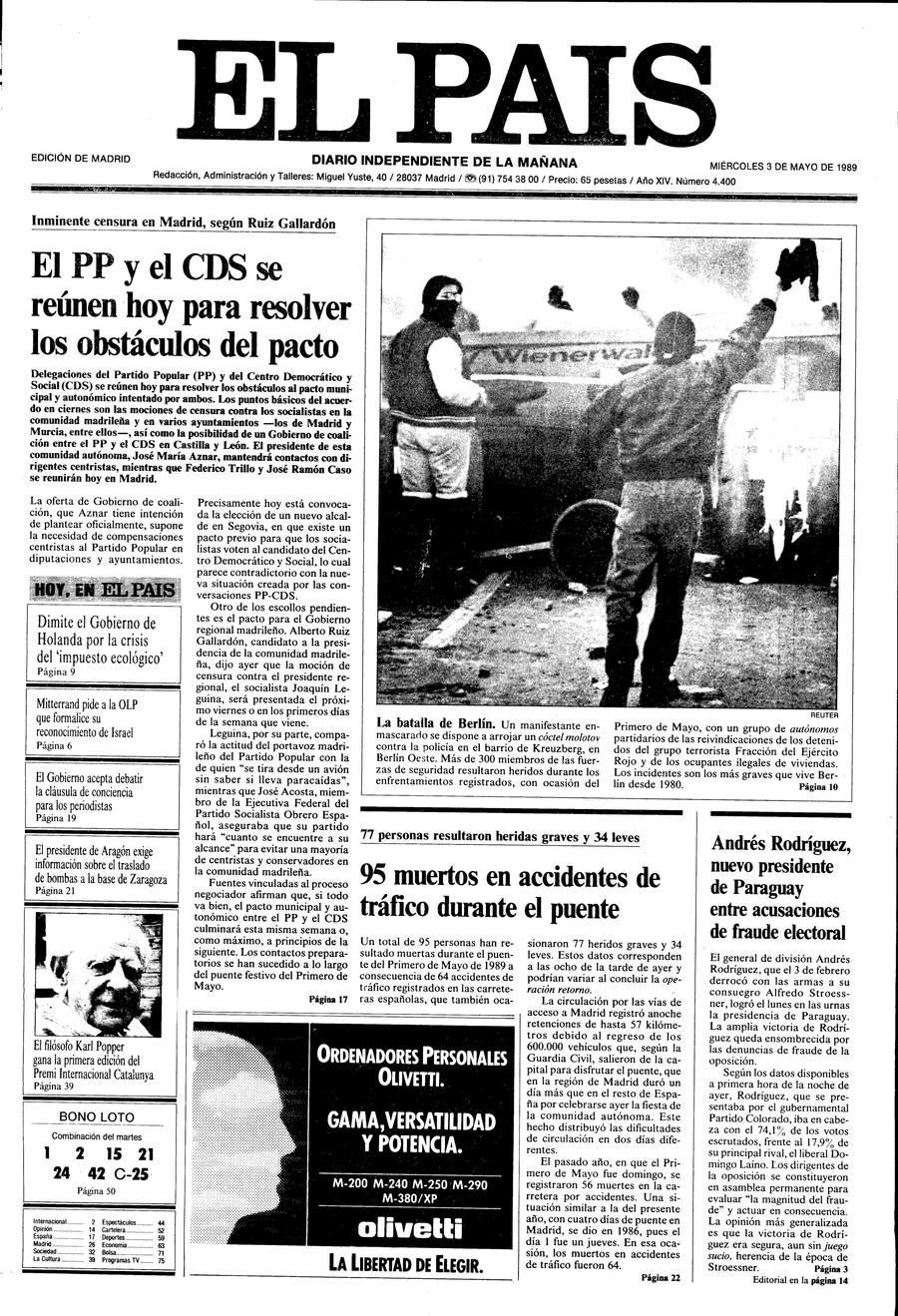 3 de Mayo de 1989