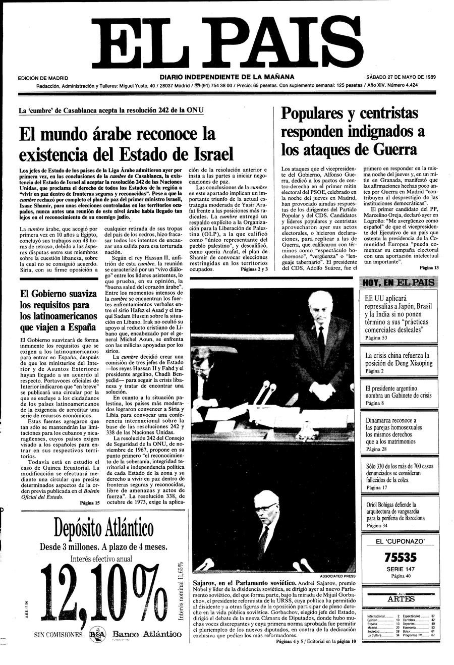 27 de Mayo de 1989