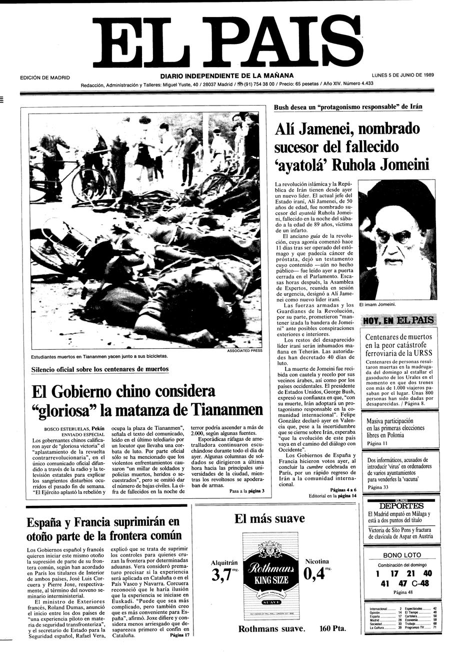 5 de Junio de 1989