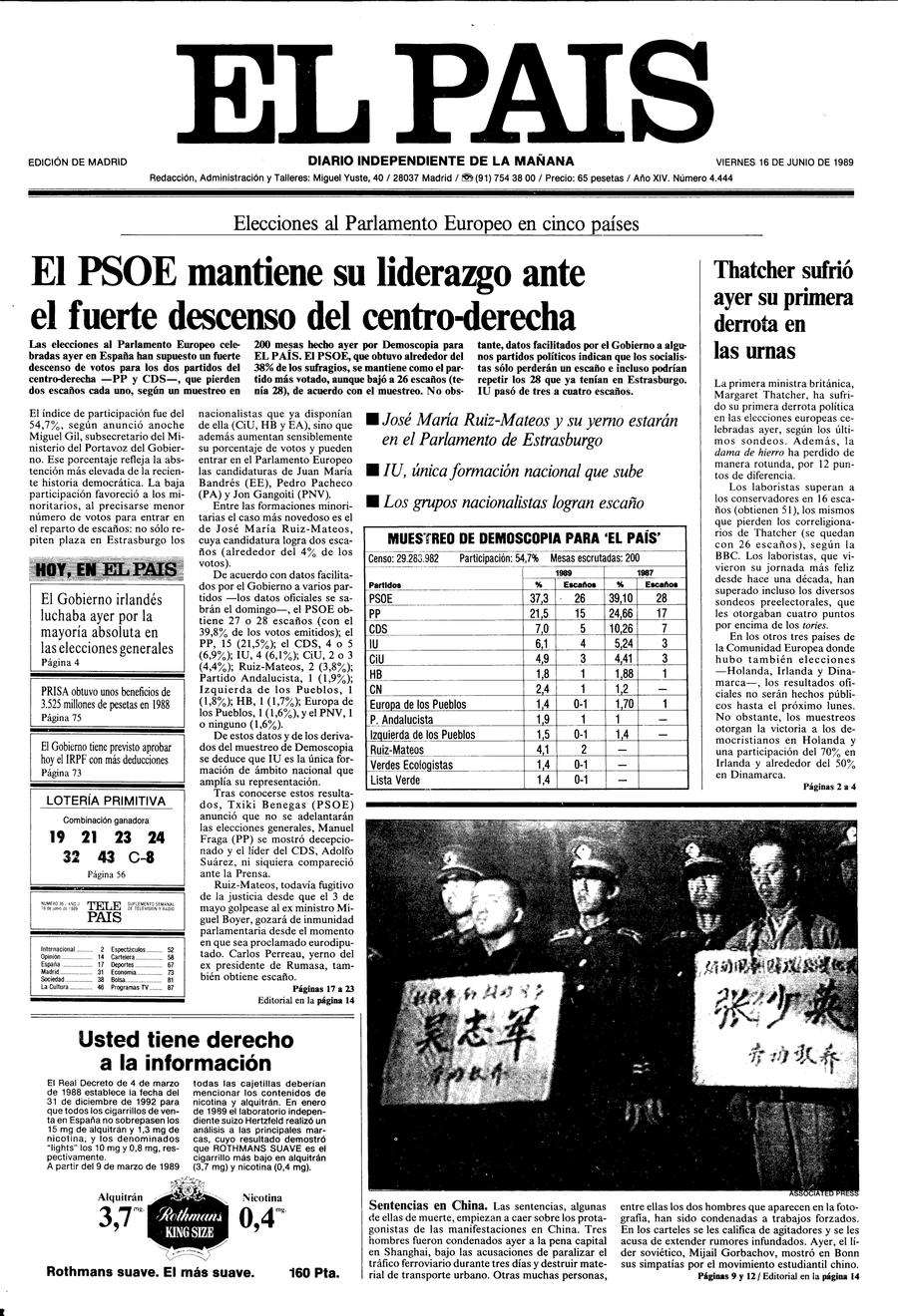 16 de Junio de 1989