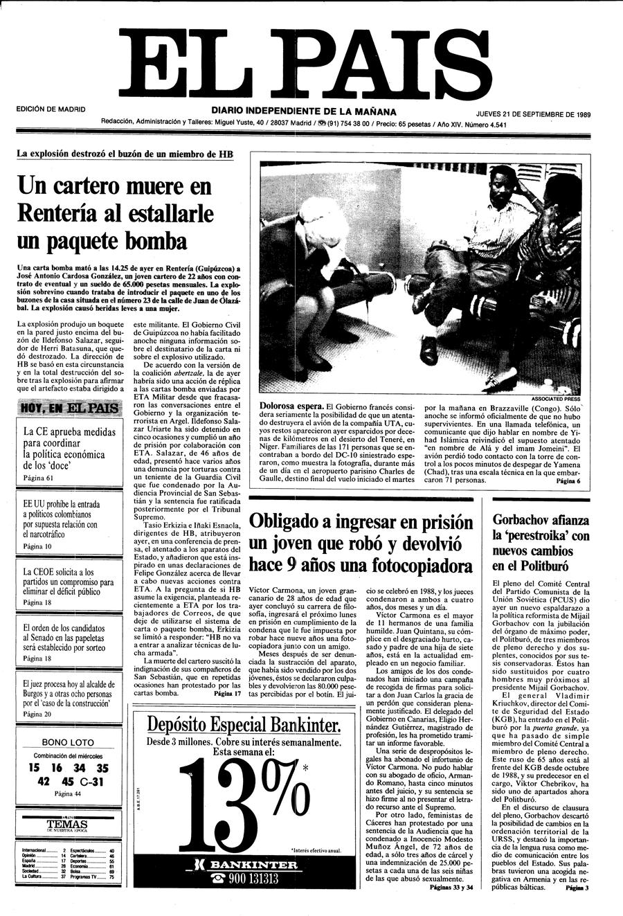 21 de Septiembre de 1989